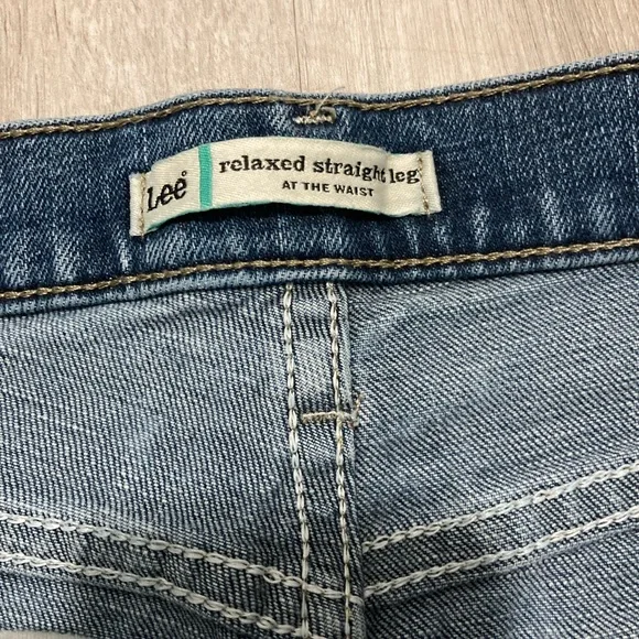Lee Relaxed Straight Leg Classic Blue Women's Jeans Waist 30 - Picture 4 of 14